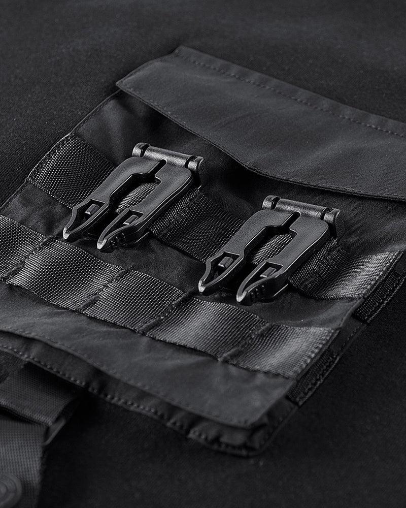 Functional Chest Bag Ribbon T-Shirt - Techwear Official