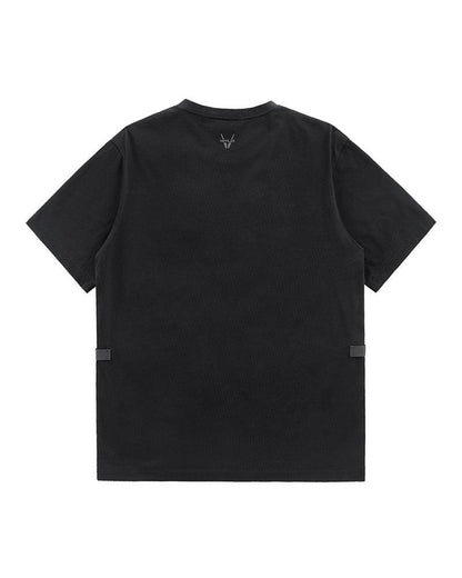 Techwear T-shirts,tactical shirt,mens black tees,cargo t-shirt men&