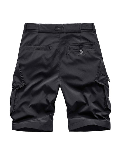 Functional Multi-Pocket Belt Shorts - Techwear Official
