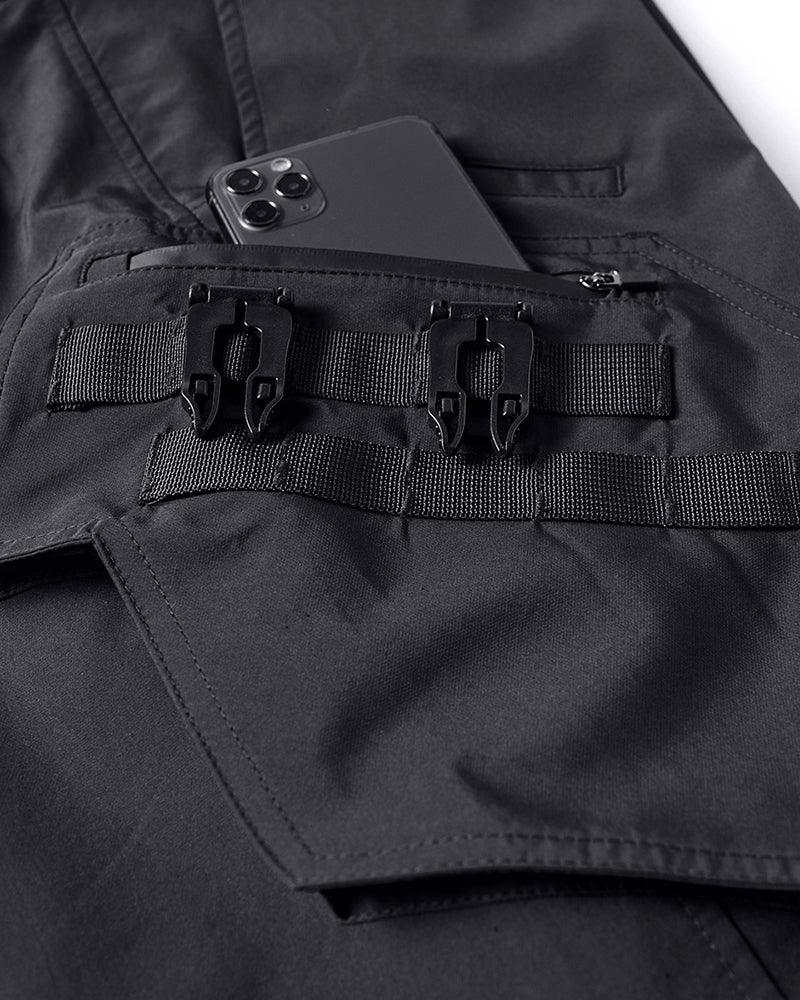 Functional Multi-Pocket Belt Shorts - Techwear Official