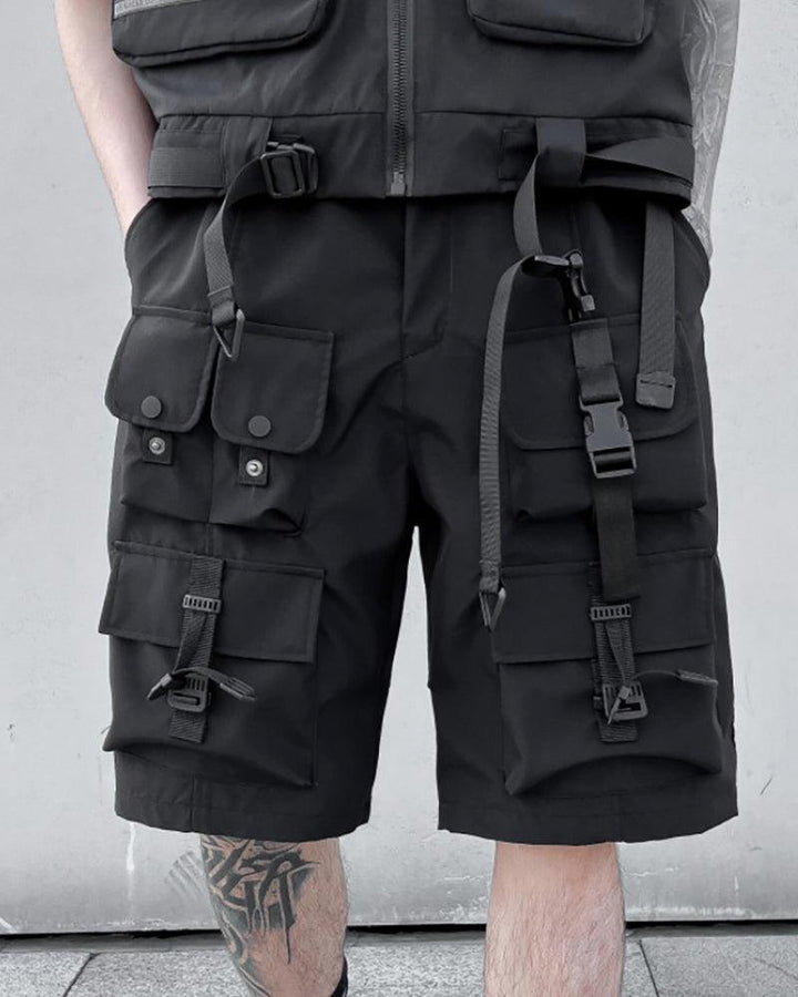 Functional Multi-pocket Cargo Shorts - Techwear Official