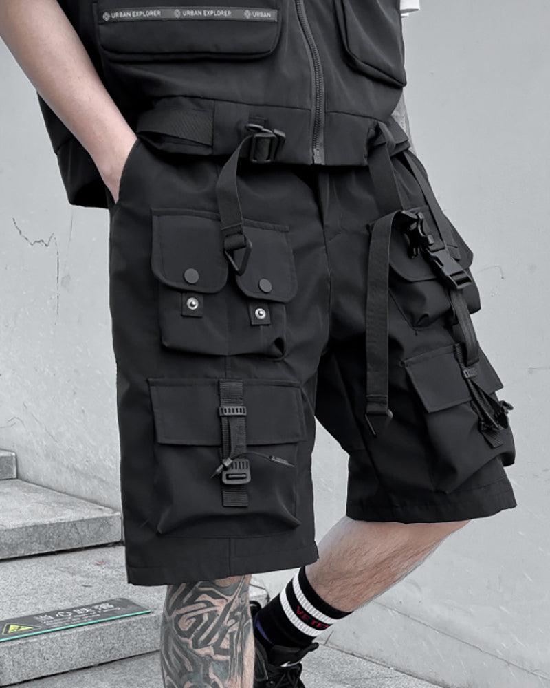 Functional Multi-pocket Cargo Shorts - Techwear Official