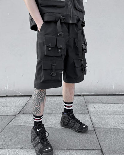Functional Multi-pocket Cargo Shorts - Techwear Official