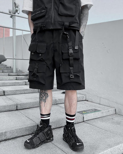 Functional Multi-pocket Cargo Shorts - Techwear Official