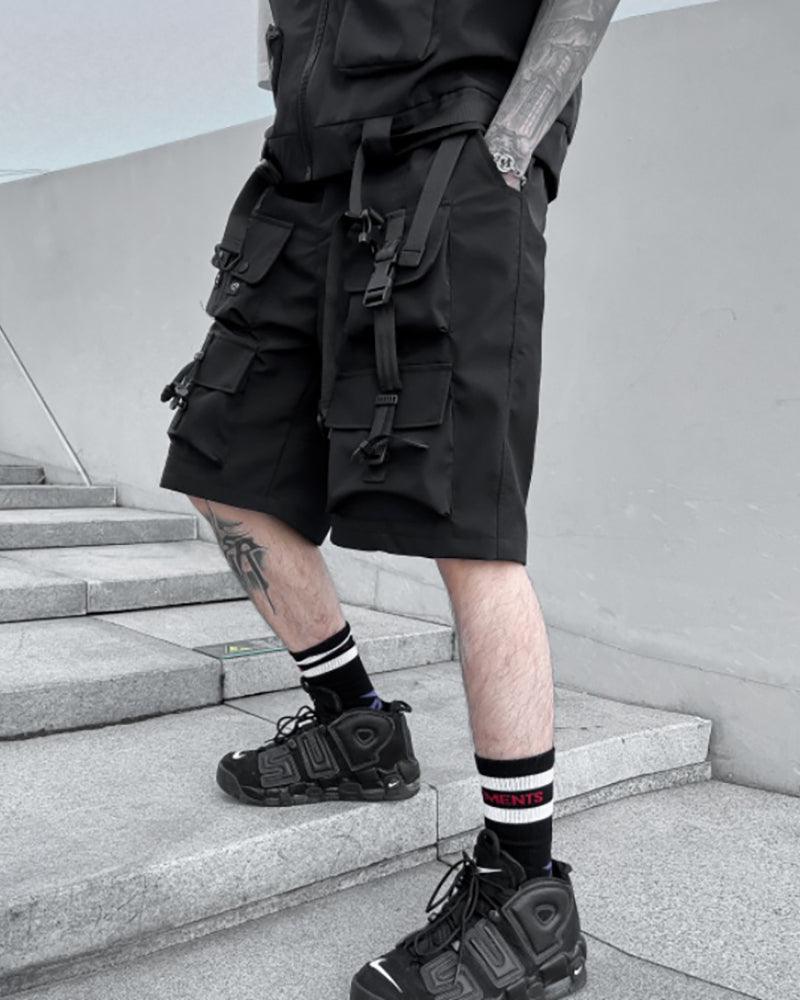Functional Multi-pocket Cargo Shorts - Techwear Official