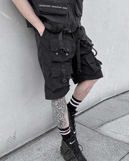 Functional Multi-pocket Cargo Shorts - Techwear Official