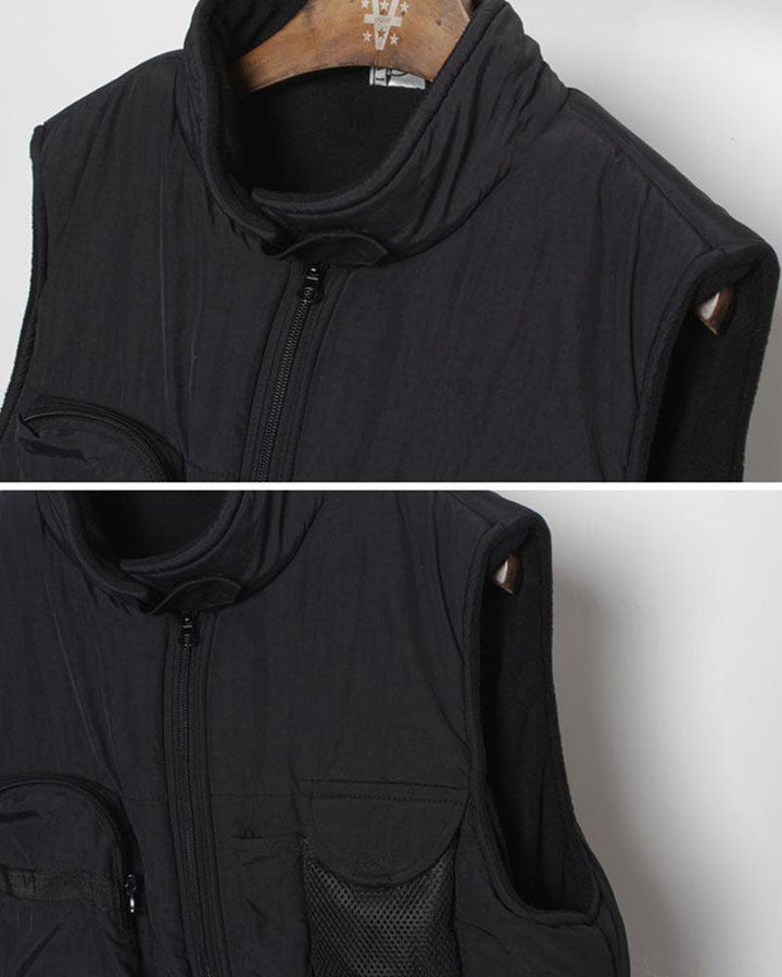 Functional Multi-Pocket Winter Vest - Techwear Official