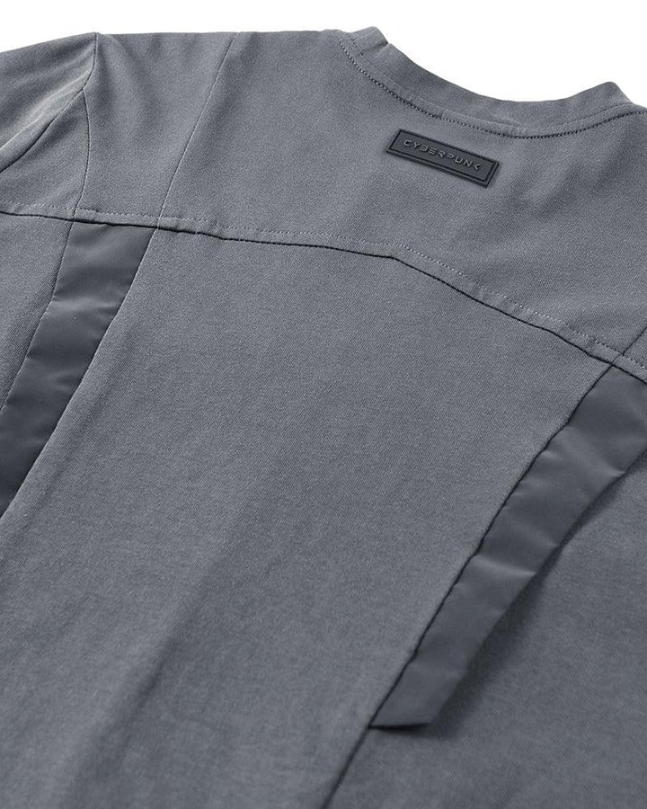 Functional Reflective Strip Splicing T-Shirt - Techwear Official