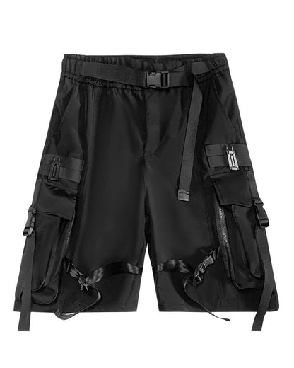 Functional Ribbon Cargo Shorts - Techwear Official