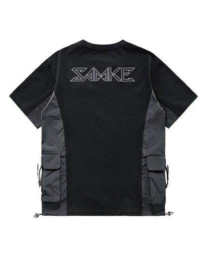 cyberpunk samurai shirt,ninja samurai,cyberpunk samurai,techwear shirt,black shirt,mens black tees,japanese techwear,Functional Tee,techwear style,Cargo Shirt for Men,tech t-shirt,black t-shirt,techwear style,japanese style clothing