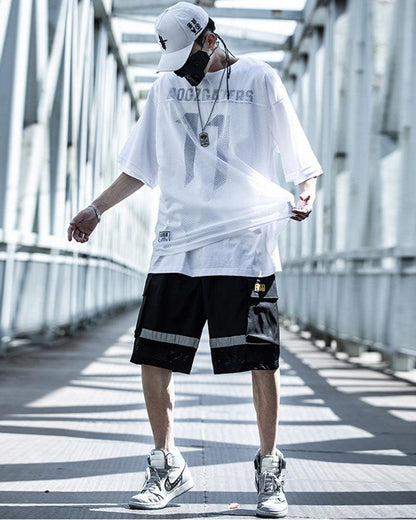 Get A Hint Fake Two Short Sleeve T-Shirt - Techwear Official