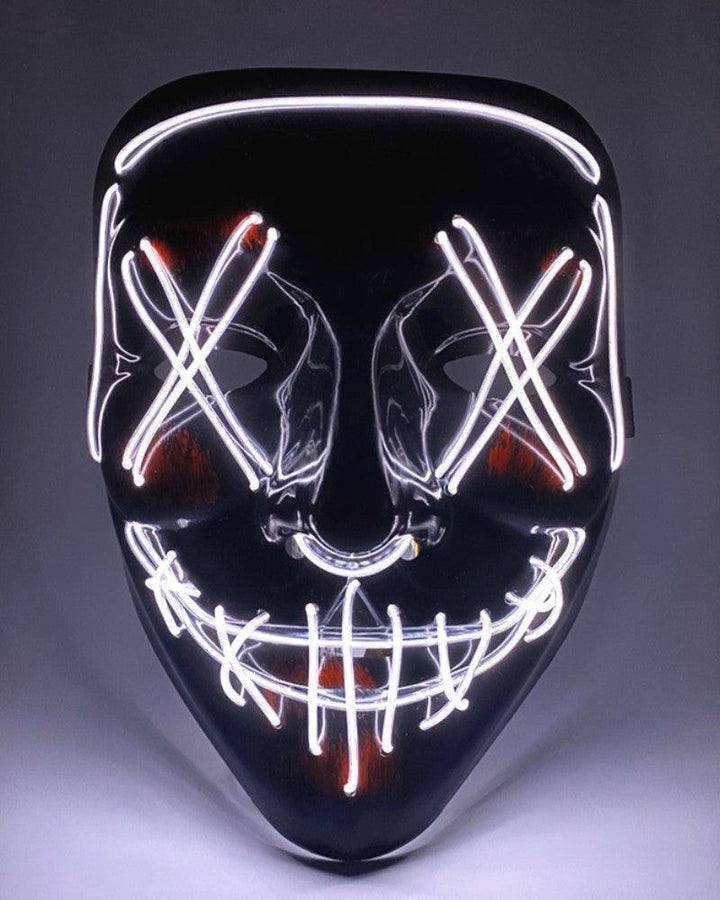 Ghost Face LED Cyberpunk Oni Mask - Techwear Official