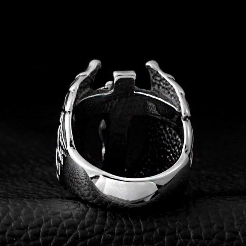 Got Me Thinking Angel Feather Ring - Techwear Official