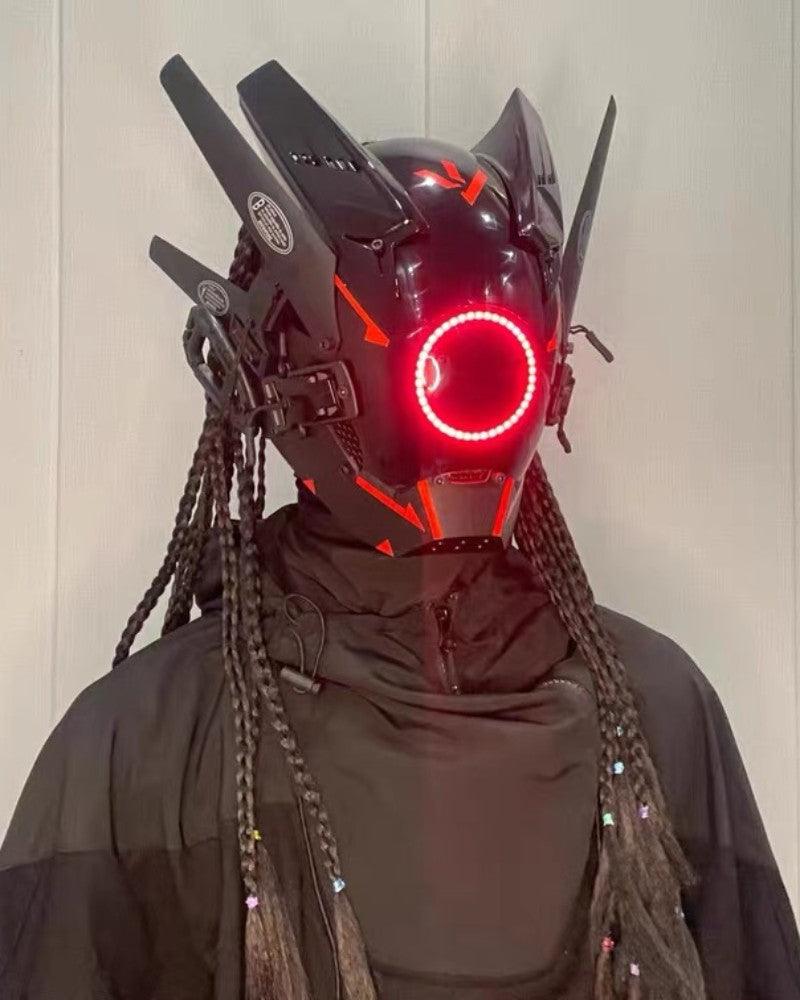 Cyber Bug Mask APP-Controlled LED Futuristic Cyberpunk Helmet Mask – Techwear Official