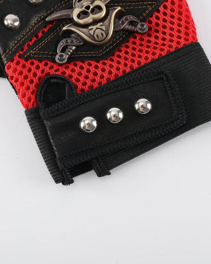 Got Too Close Skull Fingerless Gloves - Techwear Official