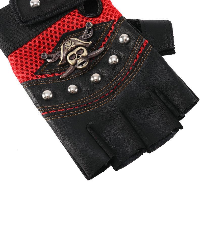 Got Too Close Skull Fingerless Gloves - Techwear Official