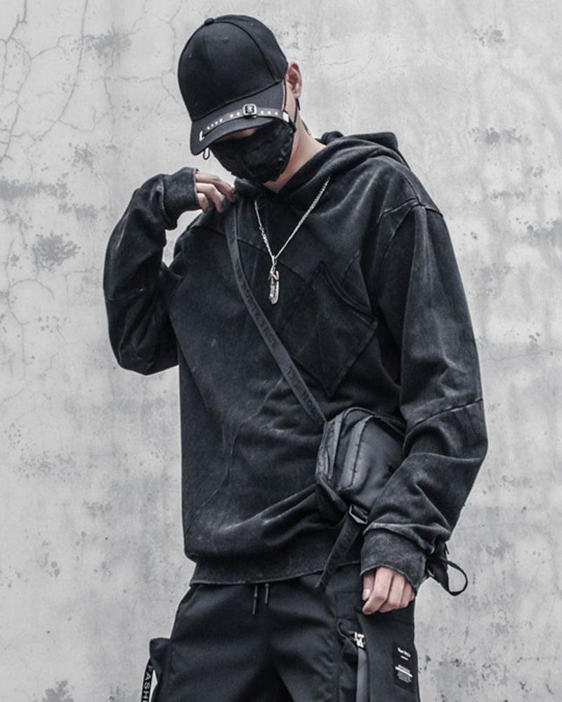 Guide My Life Streetwear Denim Hoodie – Techwear Official