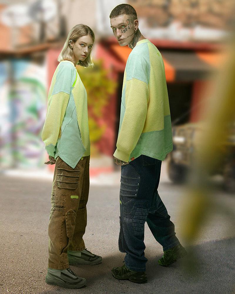 Heavy Mecha High Rise Baggy Jeans - Techwear Official