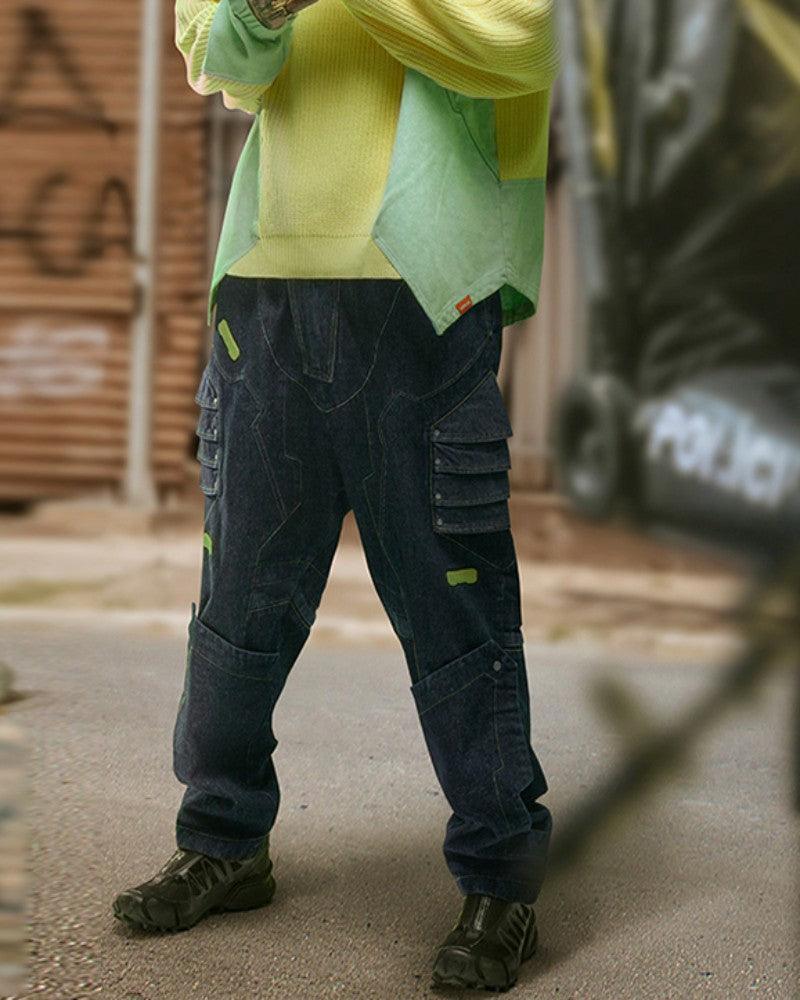 cyberpunk pants,denim cargo pants,ninja pants,ninja cargo pants,baggy ninja pants,black ninja pants,cyberpunk outfits,cyberpunk 2077 outfits,techwear cyberpunk outfits male,cyberpunk clothing,cyberpunk clothing style,cyberpunk inspired clothing,futuristic cyberpunk clothing,men&