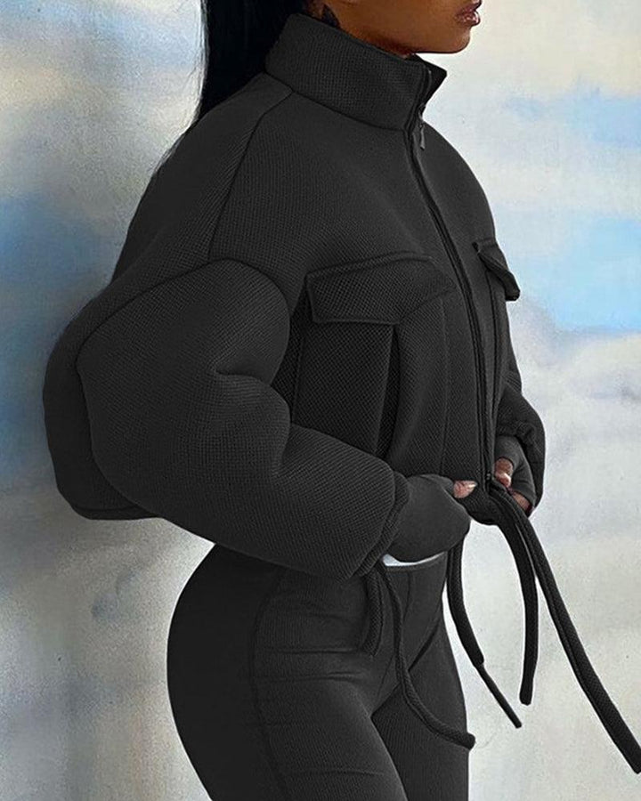 Her Power Of Evil Futuristic Warm Jacket - Techwear Official