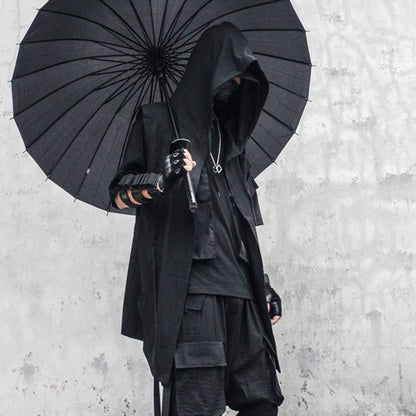 Hooded cloak,Black cloak,Renaissance cloak,Witch cloak,Cosplay cloak,Medieval cloak,Cape cloak,Hooded cape,Halloween cloak,Elven cloak,Ninja,techwear,techwear fashion,techwear jacket, tech jacket,cyberpunk samurai jacket, samurai jacket cyberpunk,ninja costume,ninja halloween costume,samurai jacket