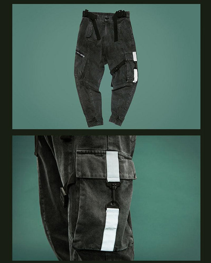 I Want Freedom Cyberpunk Reflective Pants - Techwear Official