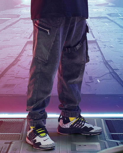 I Want Freedom Cyberpunk Reflective Pants - Techwear Official