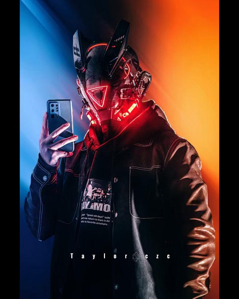cyberpunk helmet,cyberpunk mask,cyberpunk mask helmet,led halloween mask,led mask halloween,cyberpunk art,cyberpunk fashion,cyber fashion,cyberpunk aesthetic,sci fi helmet,futuristic helmet,techwear mask,black face mask,led mask,led face mask,halloween mask