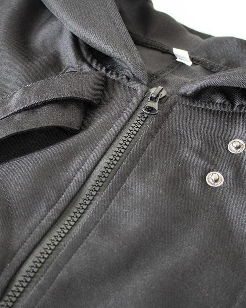 Irregular Ribbons Cool Long Jacket - Techwear Official
