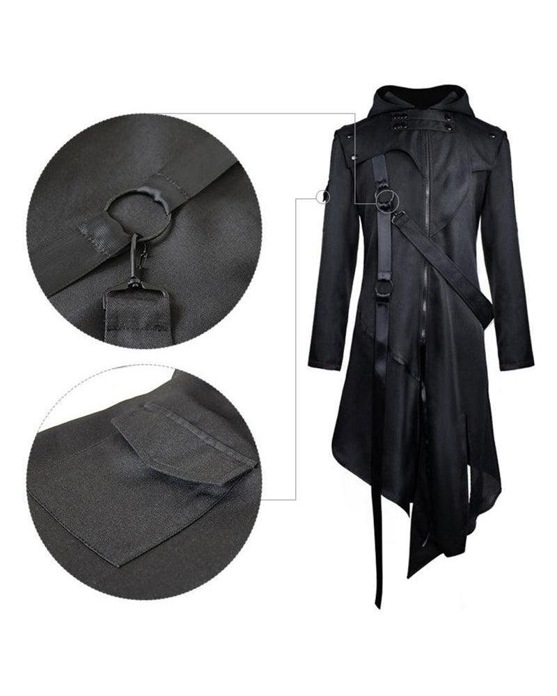 Irregular Ribbons Cool Long Jacket - Techwear Official