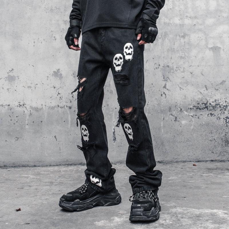 Keep No Distance Skull Holes Pants – Techwear Official