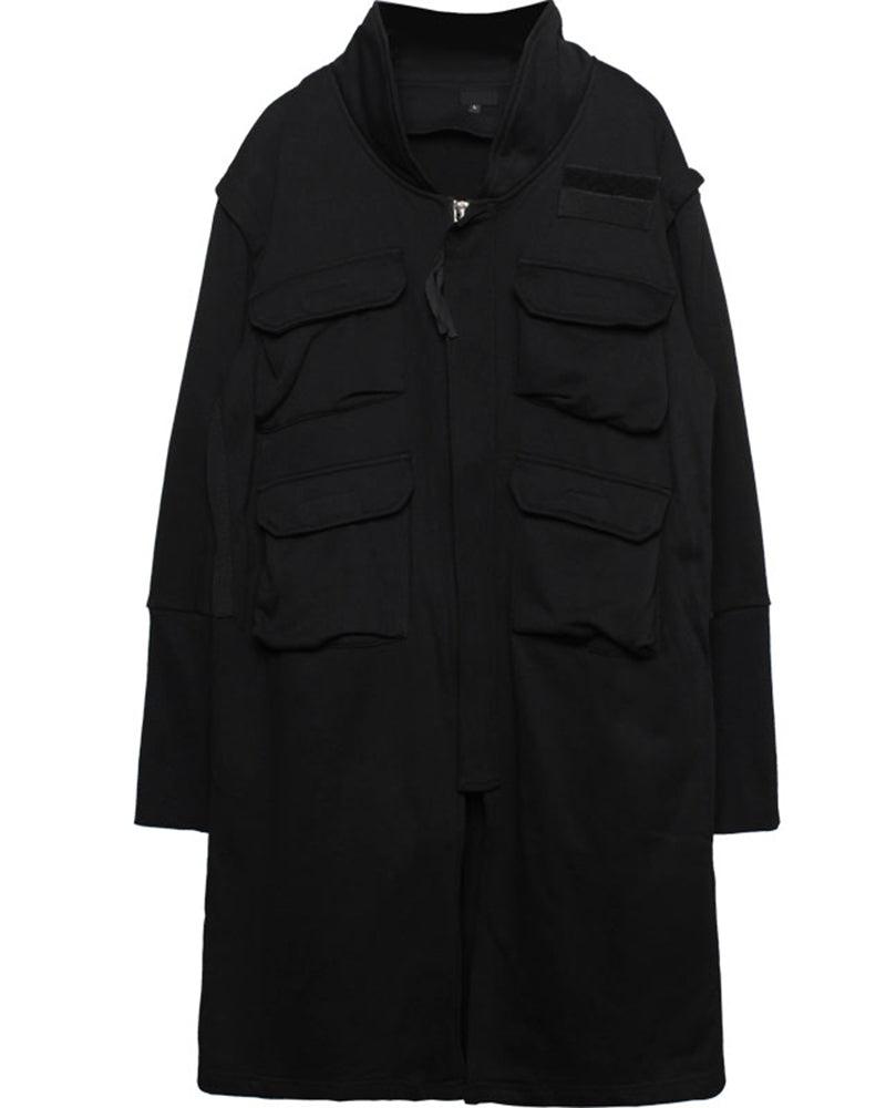long coat,long black coat,Japanese techwear,techwear outfits,futuristic clothing,cyberpunk clothing,long coat,long black coat,black cloak,black cape,techwear jacket, tech jacket,cyberpunk jacket, cyberpunk techwear jacket, cyberpunk samurai jacket, samurai jacket cyberpunk,ninja costume,ninja halloween costume,samurai jacket,cyberpunk style jacket,techwear,tech wear,affordable techwear,techwear fashion