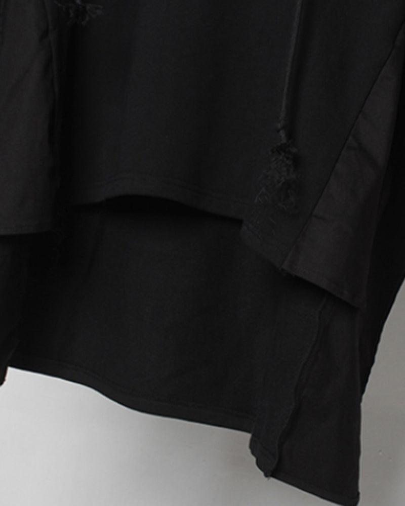 Life Is Meaningless Hoodie Cloak - Techwear Official