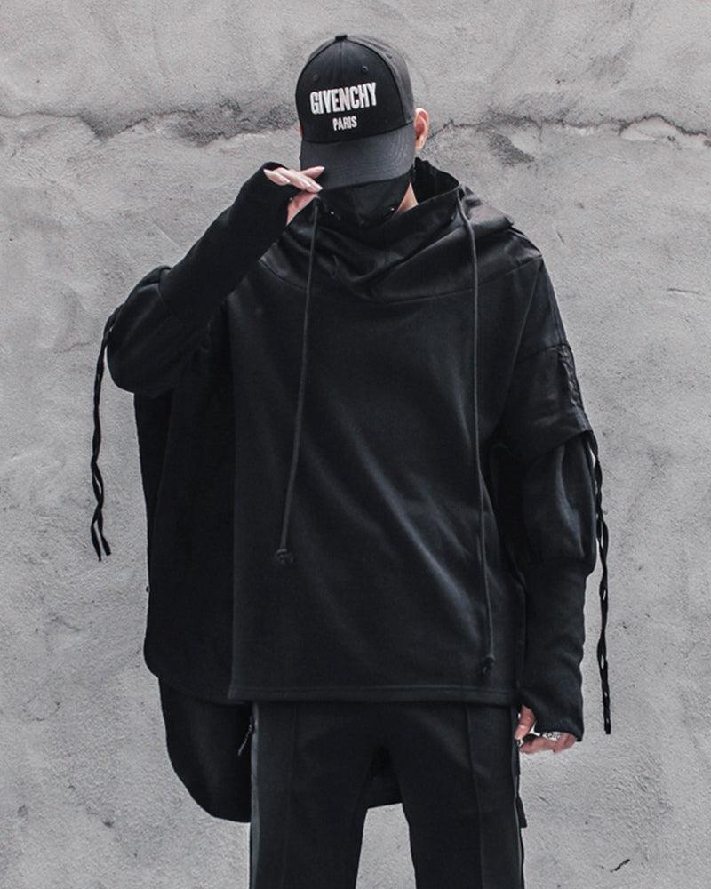mens hoodie,men hoodies,hoodies for men,techwear hoodie,cyberpunk techwear hoodie,japanese techwear hoodie,cyberpunk hoodie,samurai hoodie,ninja hoodie,black hoodie,black hoodie mens,heavyweight hoodie,cool hoodie,japanese hoodie,streetwear hoodie,black essentials hoodie,pullover hoodie,techwear,affordable techwear,techwear fashion,Japanese techwear,techwear outfits,futuristic clothing,cyberpunk clothing,cyberpunk techwear,cyberpunk fashion