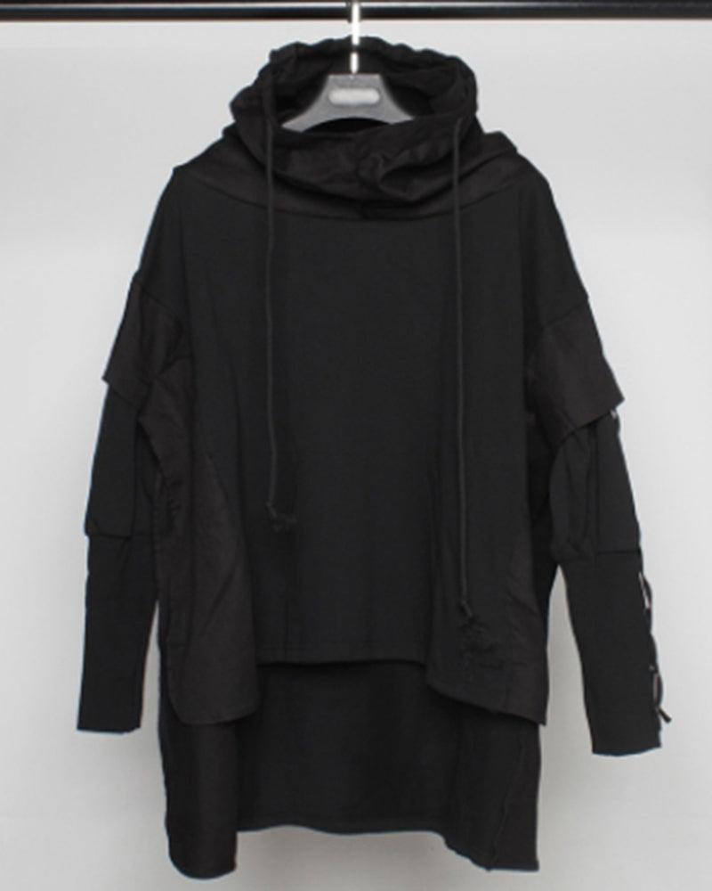 Life Is Meaningless Hoodie Cloak - Techwear Official