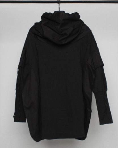 Life Is Meaningless Hoodie Cloak - Techwear Official