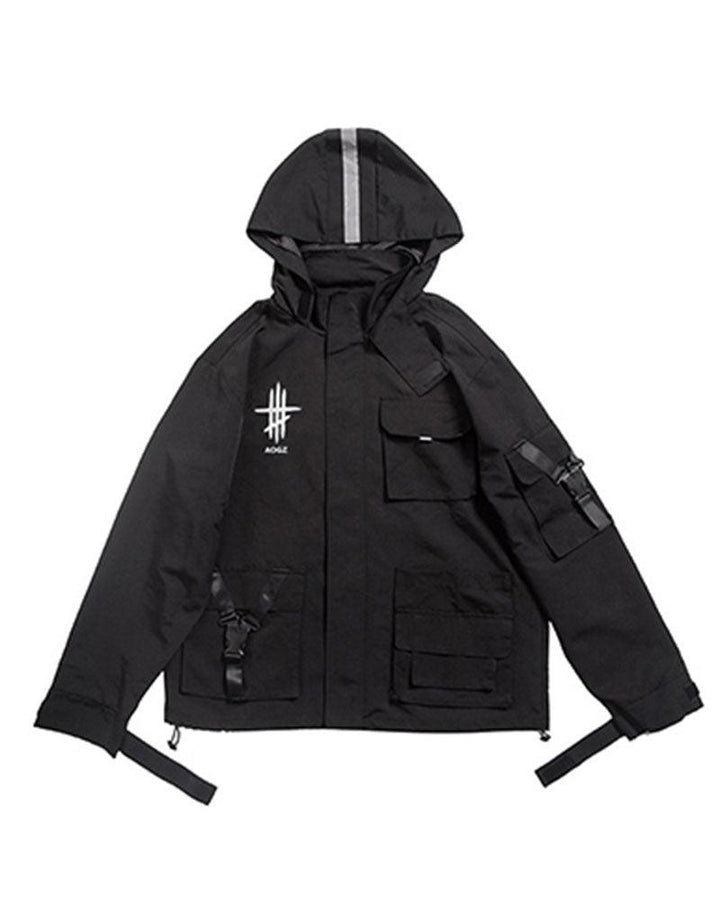 Lost In Thought Reflective Hooded Jacket - Techwear Official