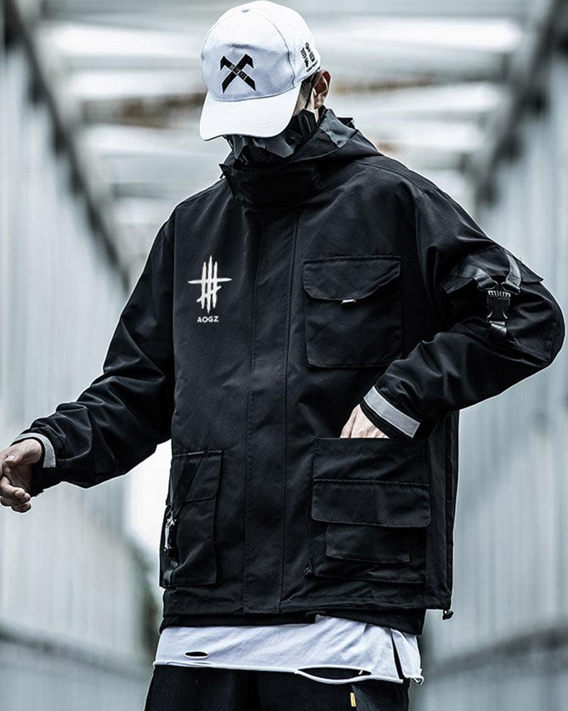 Lost In Thought Reflective Hooded Jacket - Techwear Official