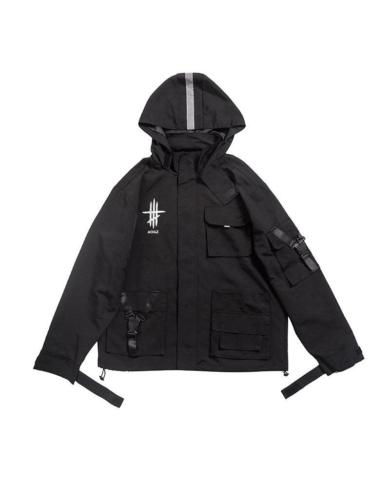 Lost In Thought Reflective Hooded Jacket - Techwear Official