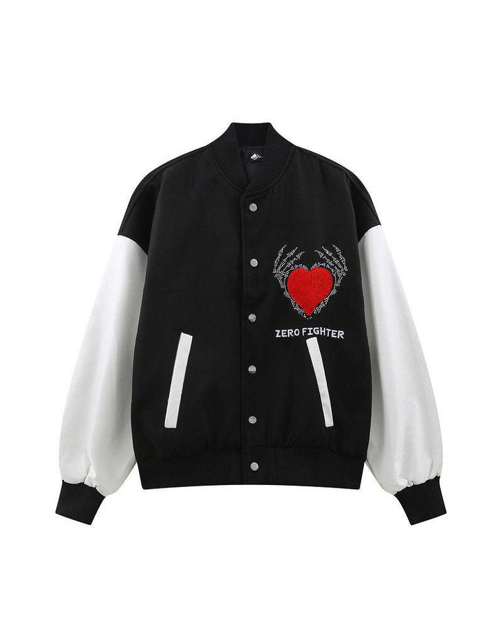 Love Story Demon Heart Skull Jacket - Techwear Official