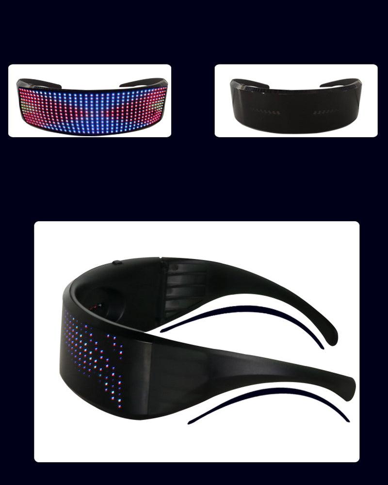 M-Zone Rhythm Cyberpunk Shining Glasses ( Customizable Text And Image Available) - Techwear Official