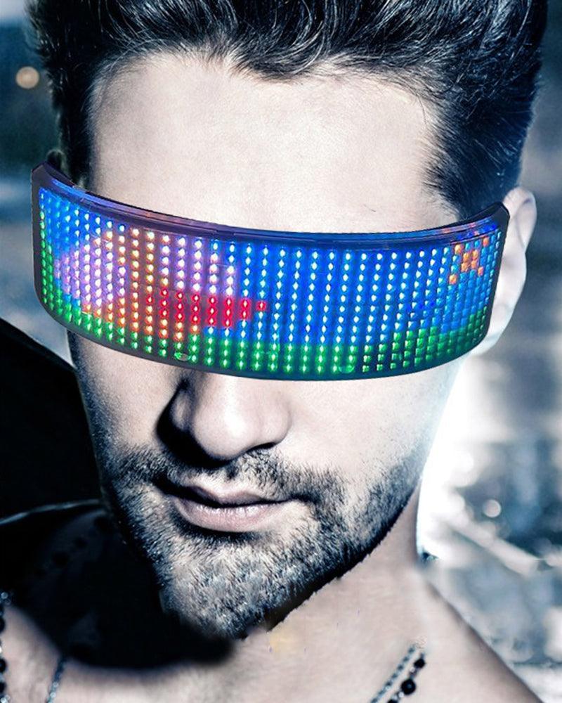 M-Zone Rhythm Cyberpunk Shining Glasses ( Customizable Text And Image Available) - Techwear Official