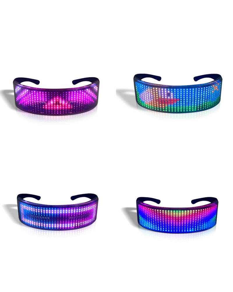 M-Zone Rhythm Cyberpunk Shining Glasses ( Customizable Text And Image Available) - Techwear Official