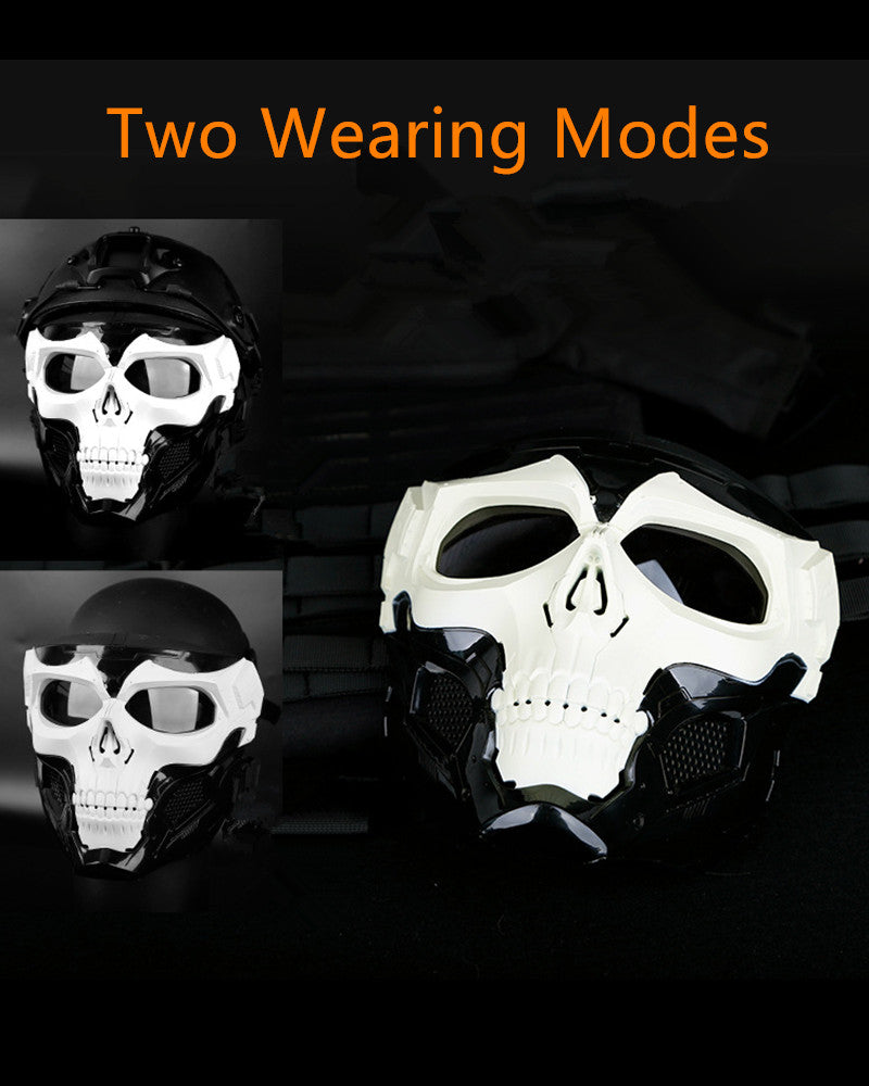 Tactical Gear Full Face Skull Mask|Halloween Costume