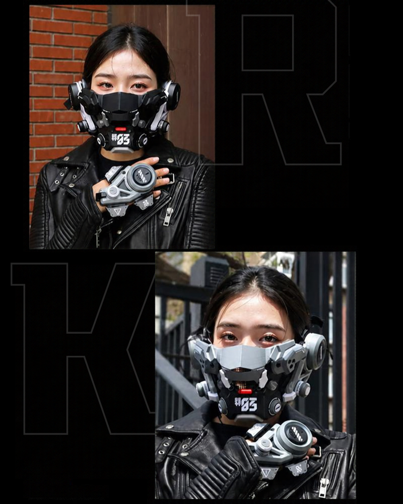 Cyberpunk Mesh Half Face Mask