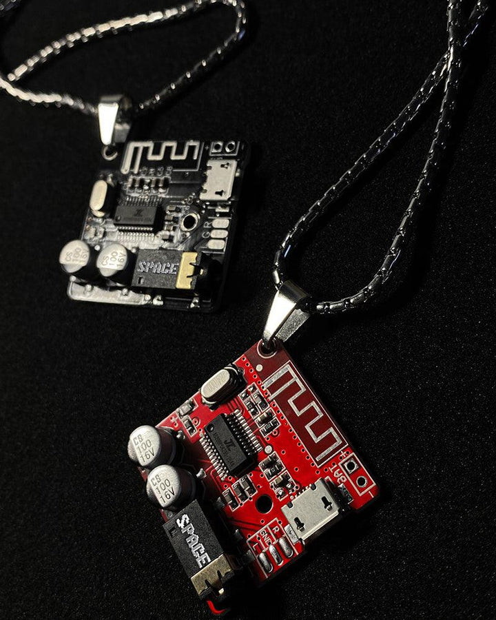 Mechanical Code Bluetooth Receiver Necklace - Techwear Official