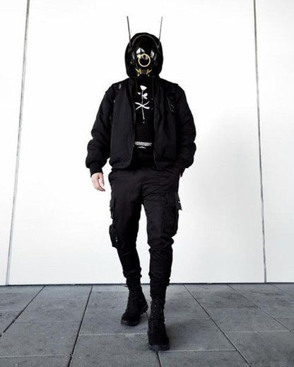 Metaverse Shock Futuristic Cyberpunk Mask (LEDs available in 6 colors) - Techwear Official