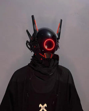 Metaverse Shock Futuristic Cyberpunk Mask | Cyberpunk Helmet(LEDs avai ...