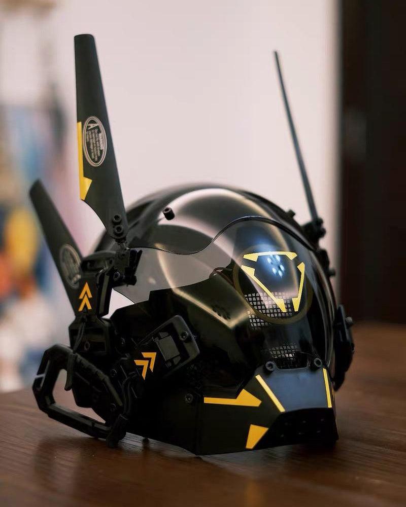 Metaverse Shock Futuristic LED Cyberpunk Helmet Mask – Techwear Official
