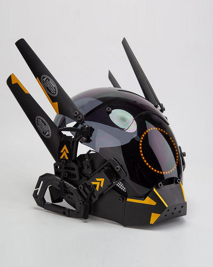 Metaverse Shock Futuristic Cyberpunk Mask (LEDs available in 6 colors) - Techwear Official